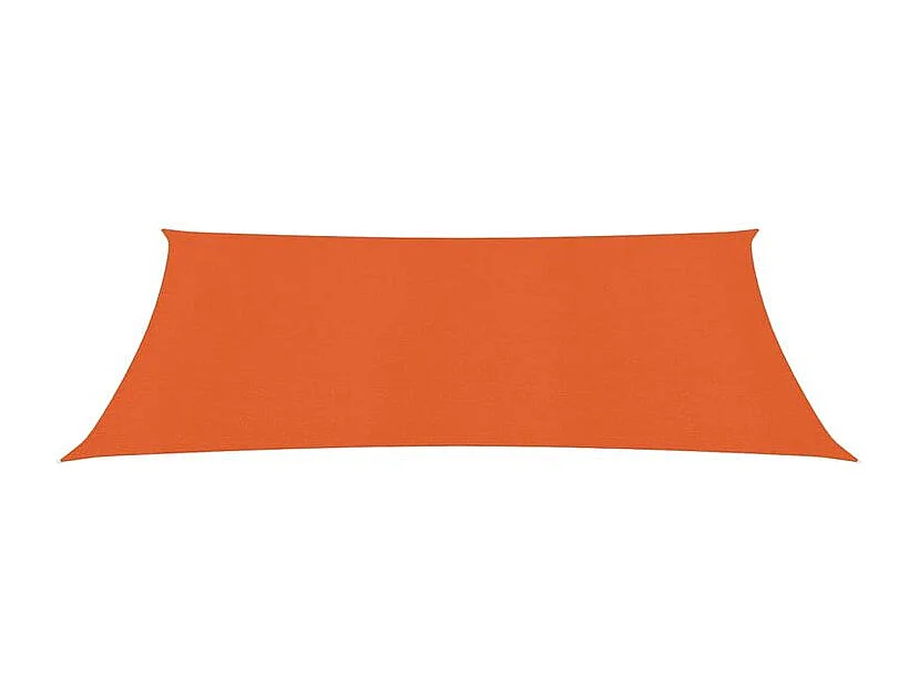 Voile d'ombrage 160 g-m² rectangulaire orange 3x5 m PEHD