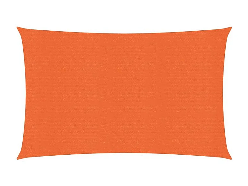 Voile d'ombrage 160 g-m² rectangulaire orange 3x5 m PEHD