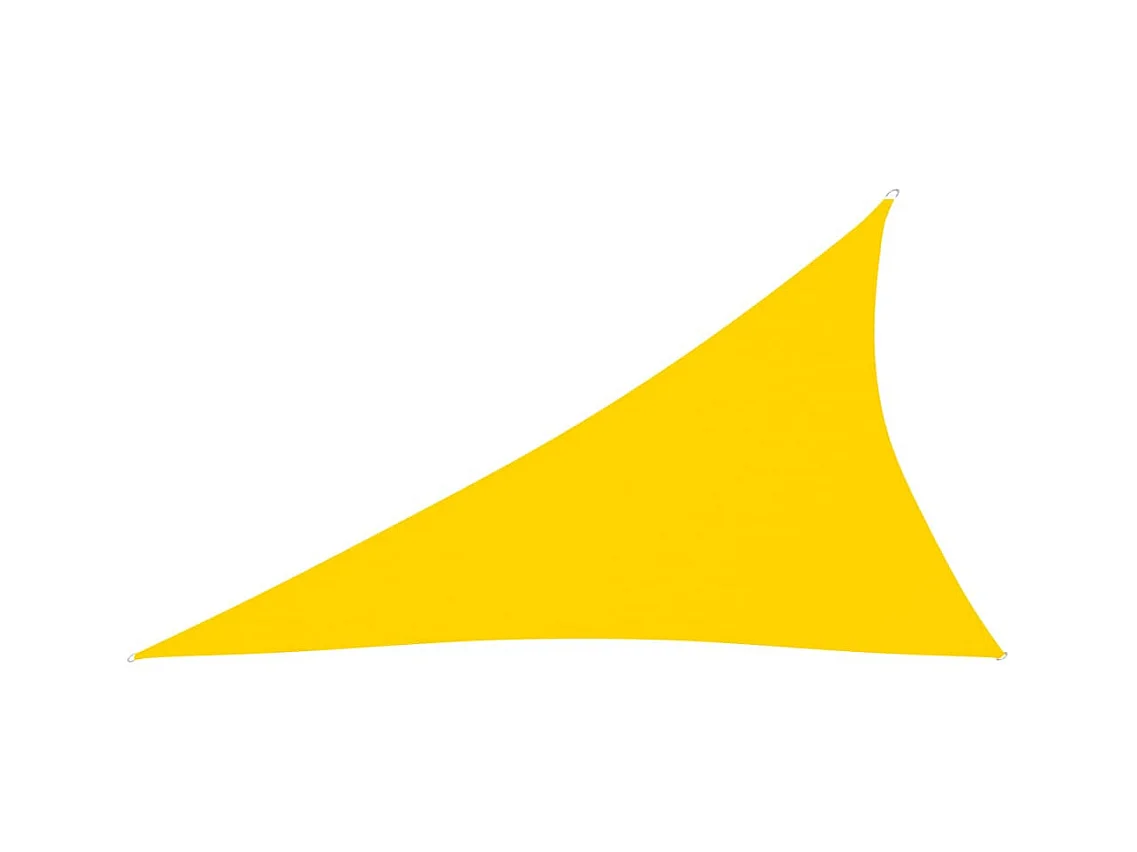 Voile de parasol Tissu Oxford triangulaire 3x4x5 m Jaune
