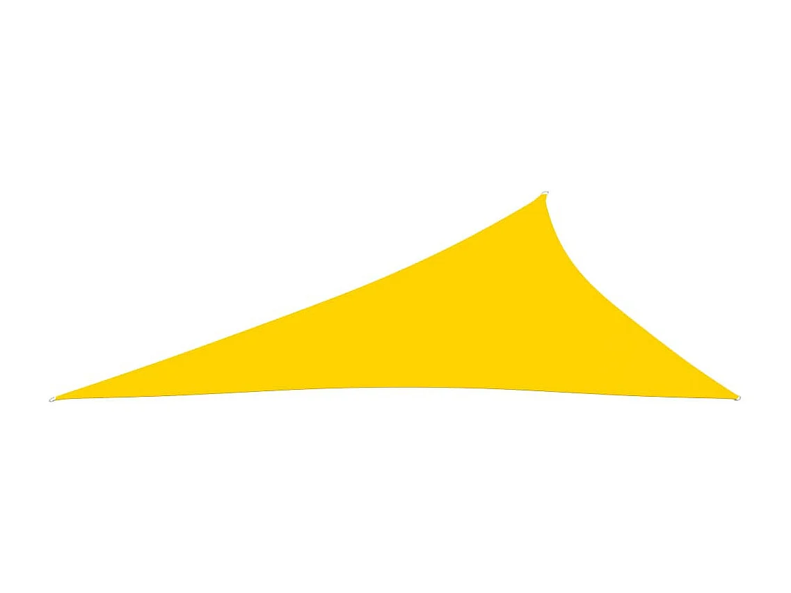 Voile de parasol Tissu Oxford triangulaire 3x4x5 m Jaune