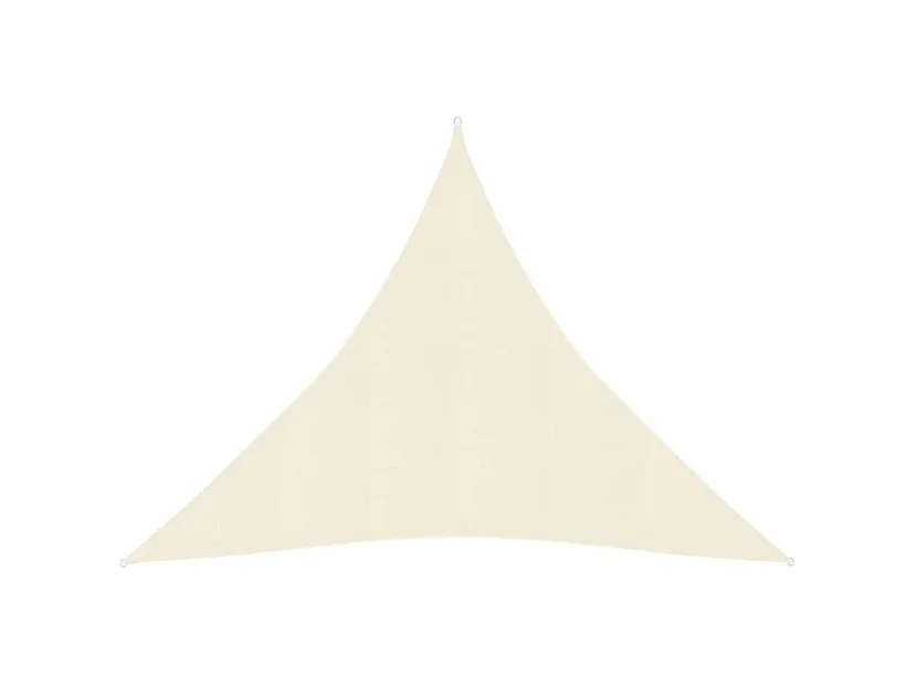 Voile d'ombrage 160 g-m² Crème 4,5x4,5x4,5 m PEHD