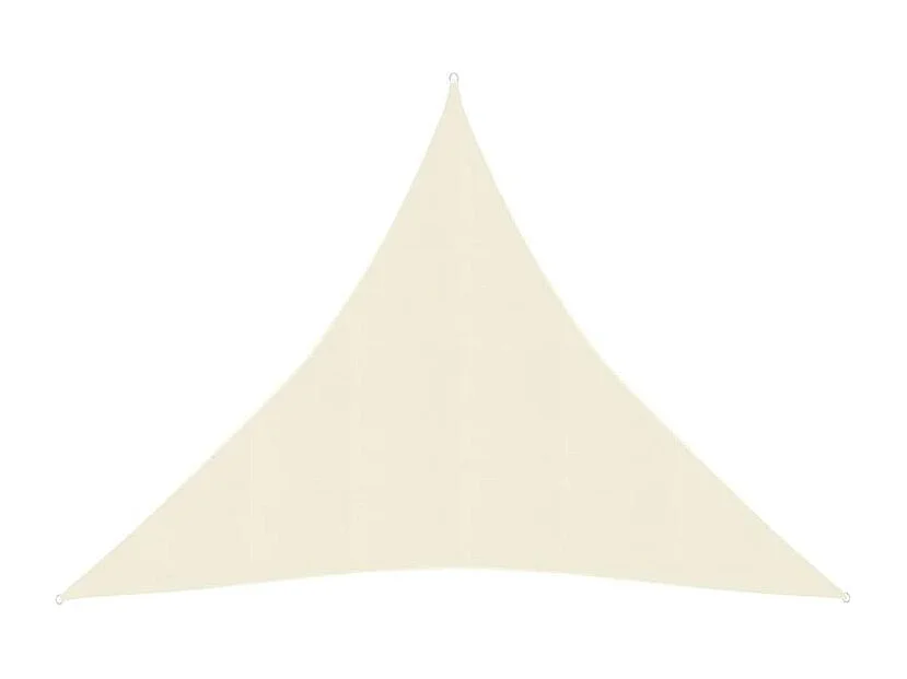 Voile d'ombrage 160 g-m² Crème 4,5x4,5x4,5 m PEHD