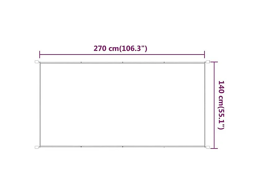 Auvent vertical Vert clair 140x270 Tissu oxford