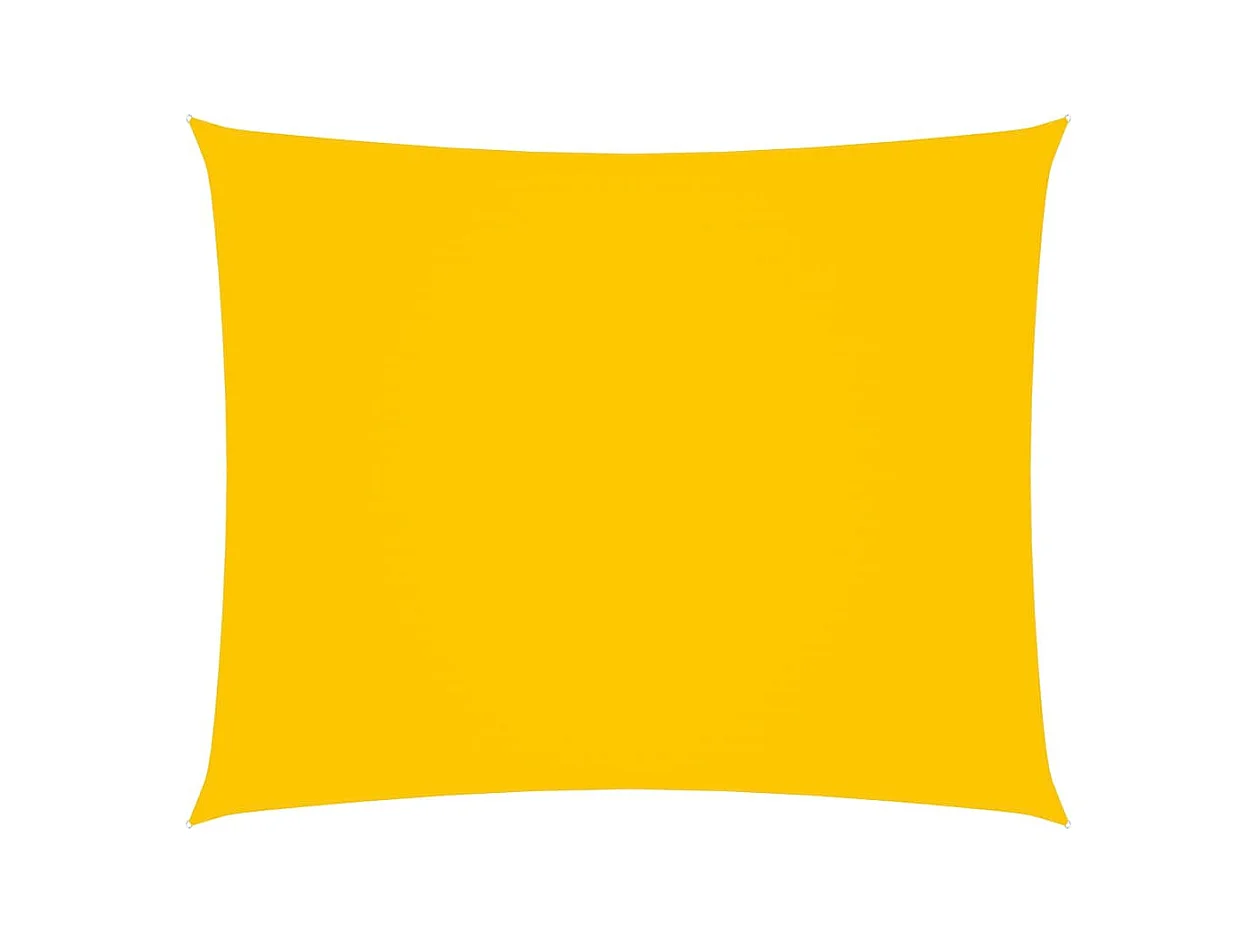 Voile de parasol Tissu Oxford rectangulaire 2,5x4 m Jaune