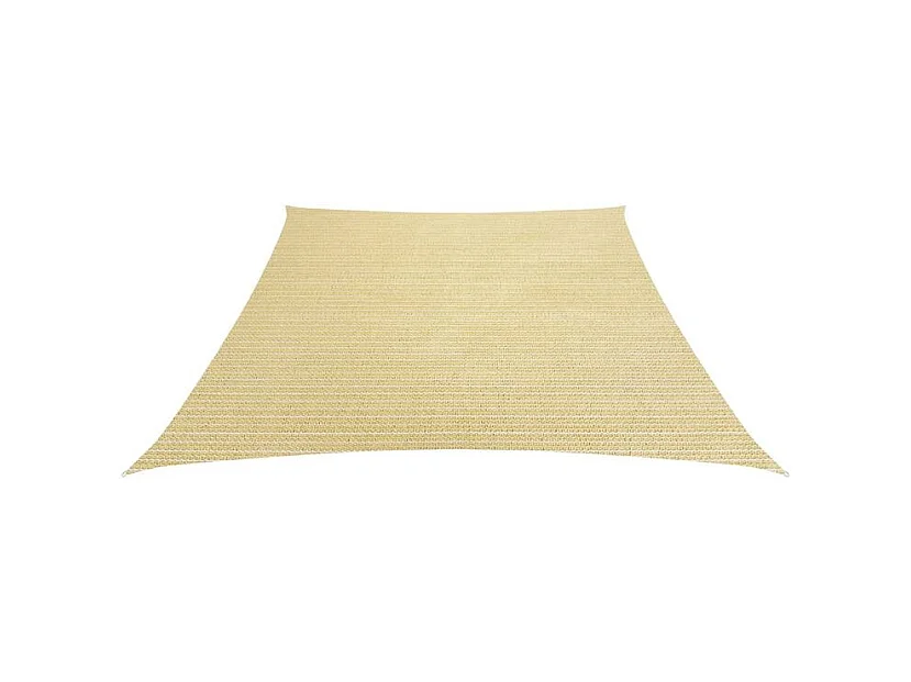 Voile d'ombrage 160 g-m² Beige 3-4x3 m PEHD
