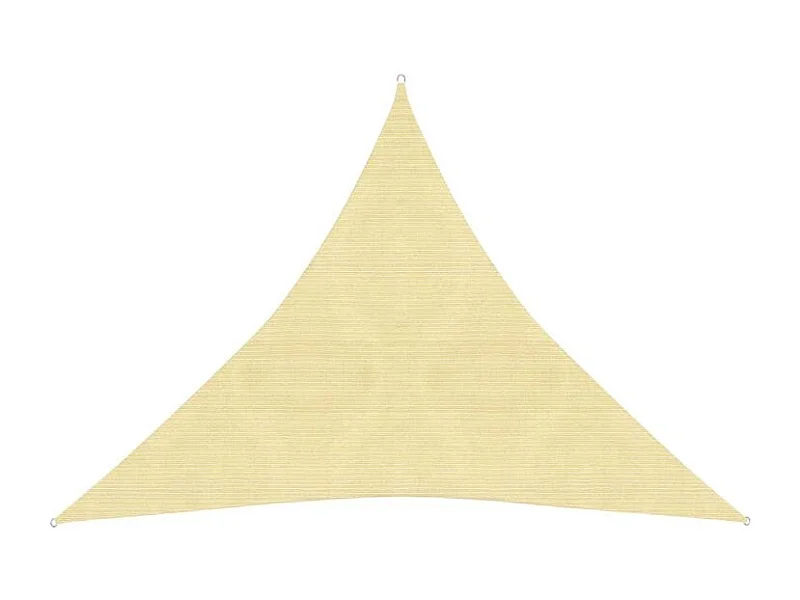 Voile d'ombrage 160 g-m² Beige 4x4x4 m PEHD