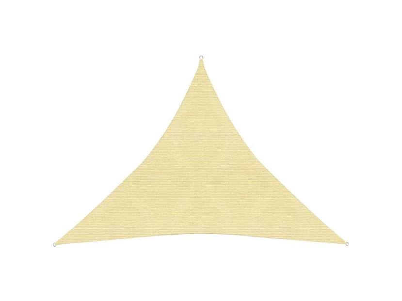 Voile d'ombrage 160 g-m² Beige 4x4x4 m PEHD