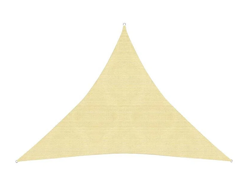 Voile d'ombrage 160 g-m² Beige 4x4x4 m PEHD