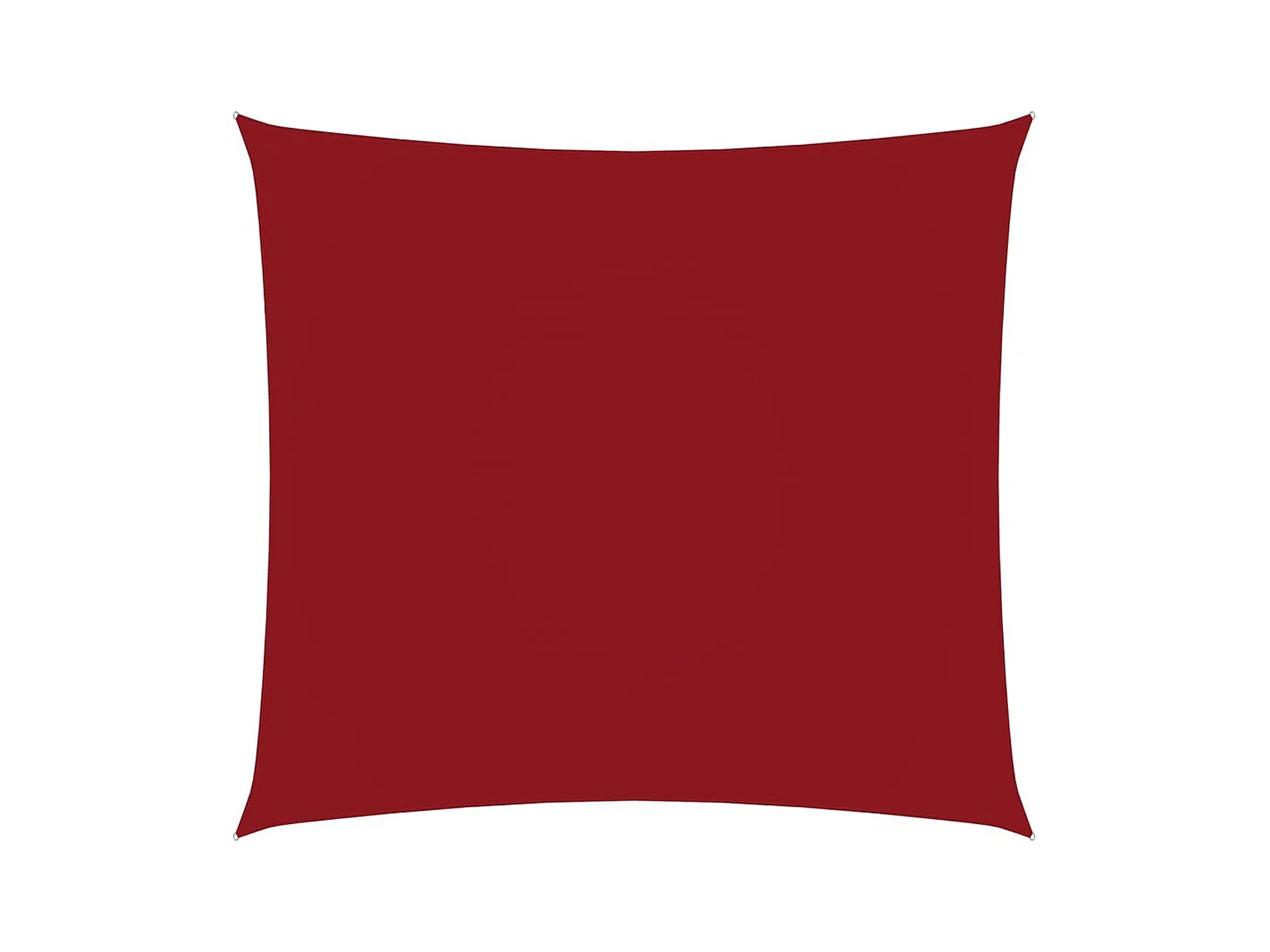Voile de parasol Tissu Oxford carré 3x3 m Rouge