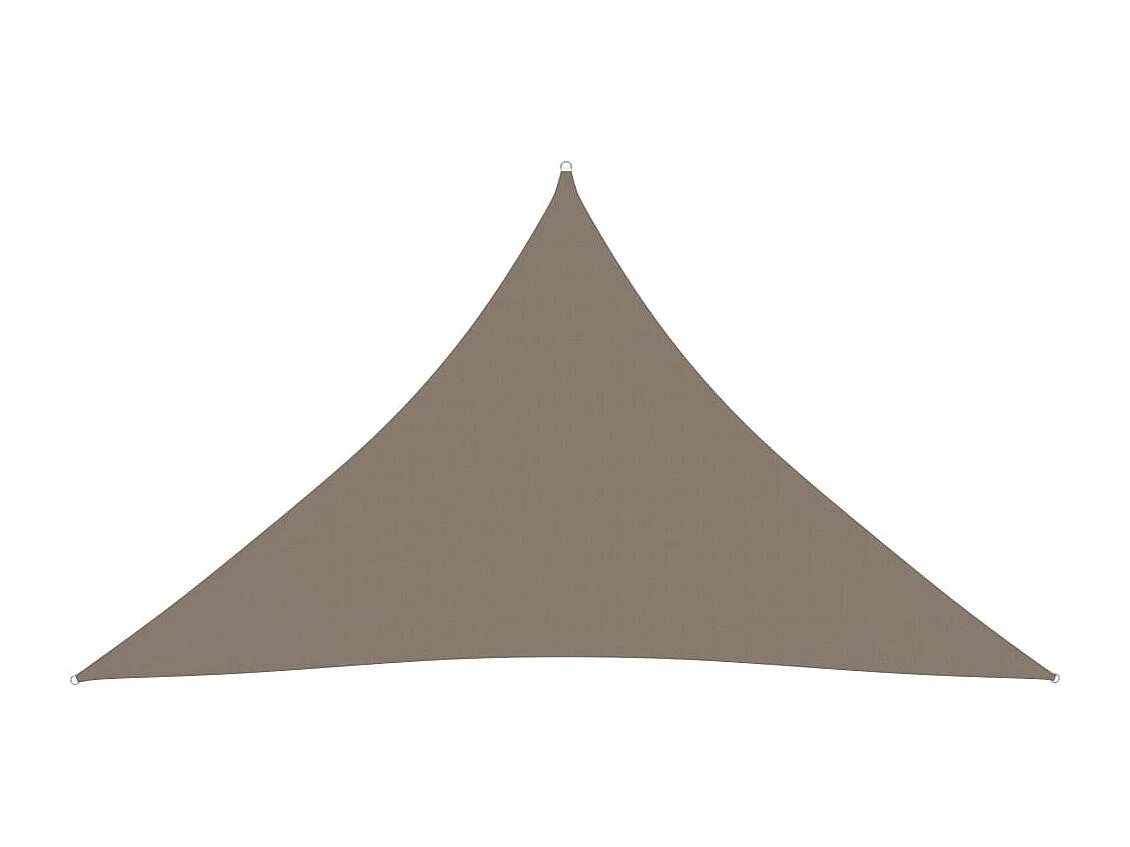 Voile de parasol Tissu Oxford triangulaire 3,5x3,5x4,9 m Taupe