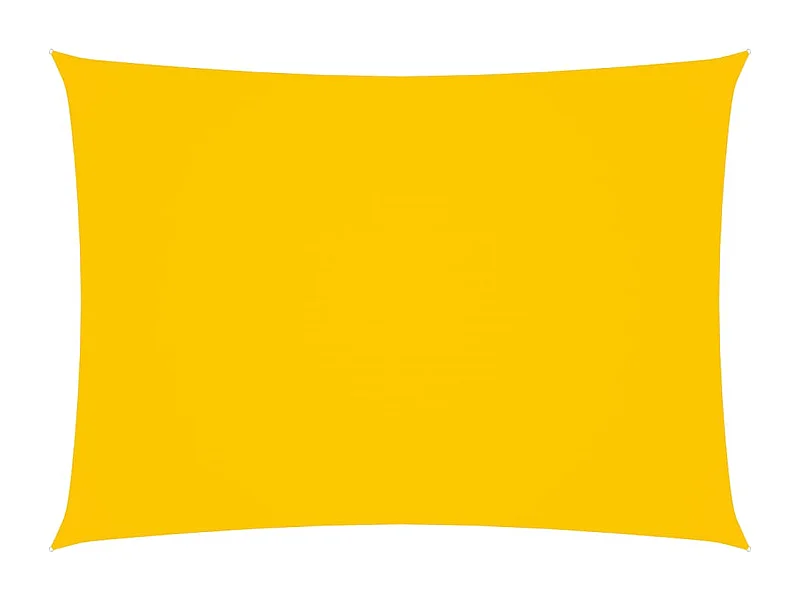 Voile de parasol Tissu Oxford rectangulaire 2x4 m Jaune