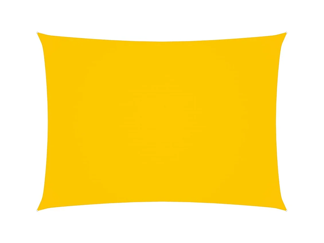 Voile de parasol Tissu Oxford rectangulaire 2x4 m Jaune