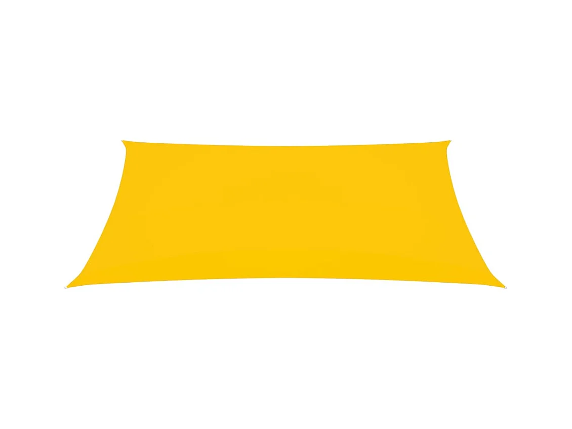 Voile de parasol Tissu Oxford rectangulaire 2x4 m Jaune