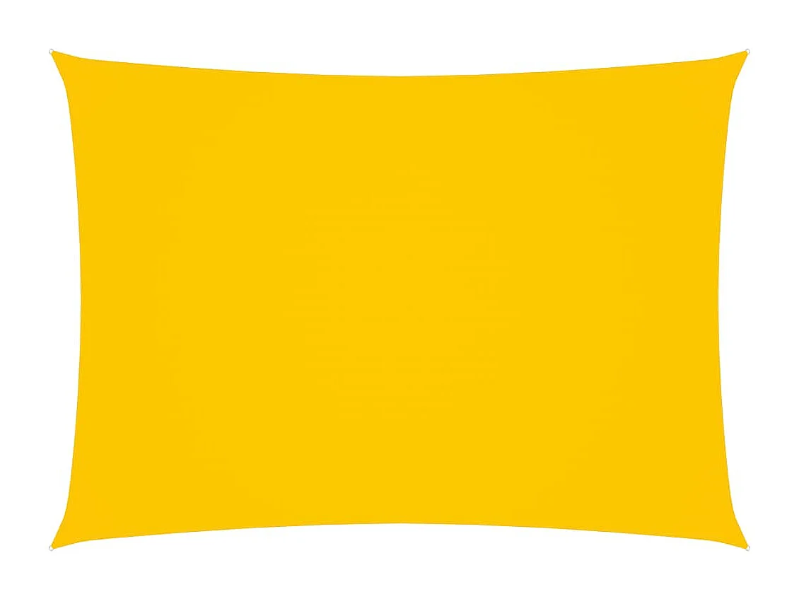 Voile de parasol Tissu Oxford rectangulaire 2x4 m Jaune
