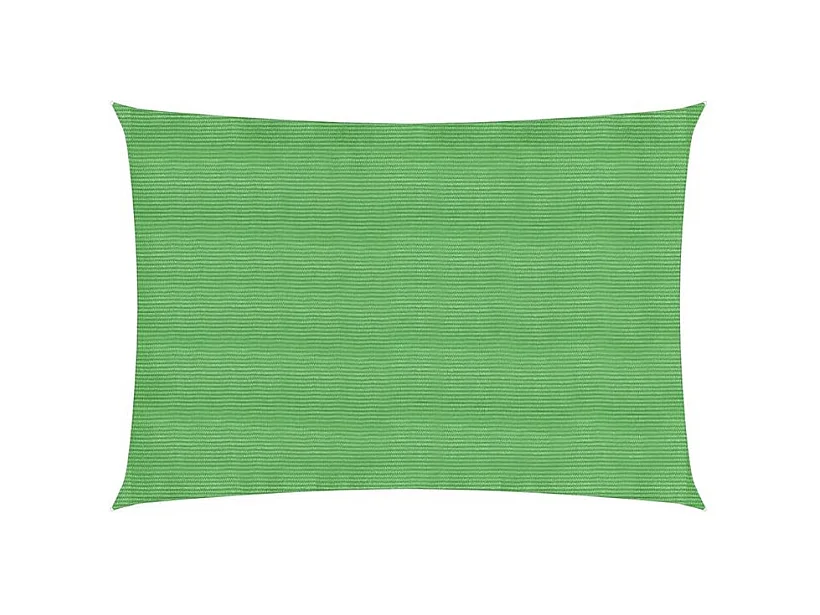 Voile d'ombrage 160 g-m² rectangulaire vert clair 2x3,5 m PEHD