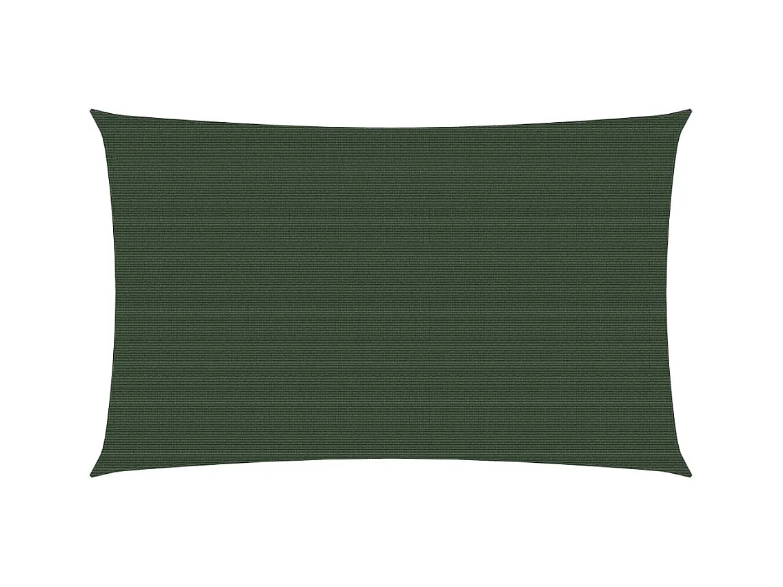 Voile d'ombrage 160 g-m² Vert foncé 2,5x5 m PEHD
