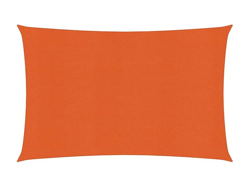 Voile d'ombrage 160 g-m² rectangulaire orange 4x5 m PEHD