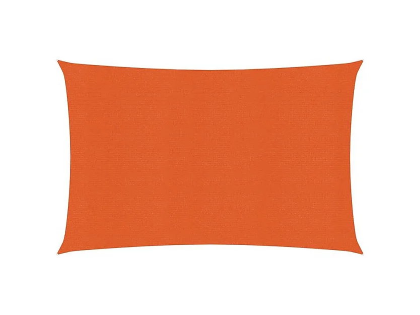 Voile d'ombrage 160 g-m² rectangulaire orange 4x5 m PEHD