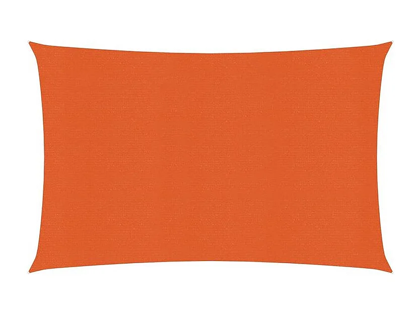 Voile d'ombrage 160 g-m² rectangulaire orange 4x5 m PEHD