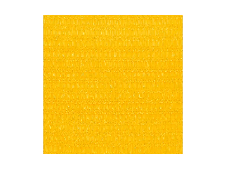 Voile d'ombrage 160 g-m² rectangulaire jaune 3,5x5 m PEHD