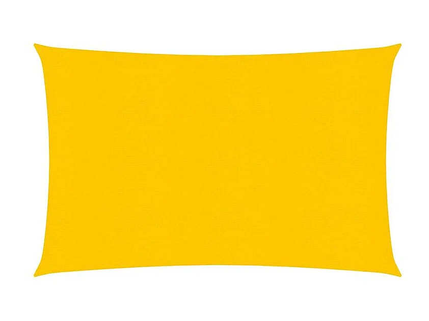 Voile d'ombrage 160 g-m² rectangulaire jaune 3,5x5 m PEHD