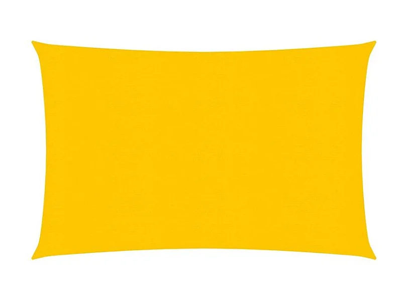 Voile d'ombrage 160 g-m² rectangulaire jaune 3,5x5 m PEHD