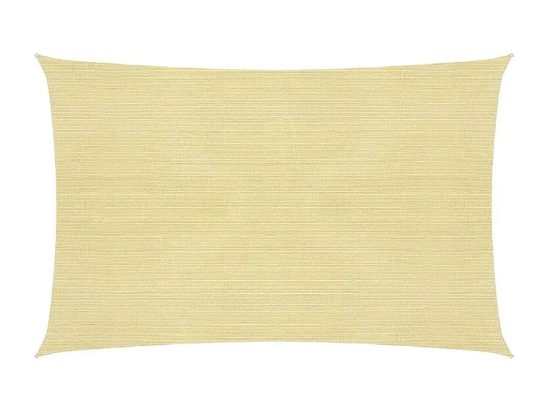 Voile d'ombrage 160 g-m² Beige 2,5x4 m PEHD