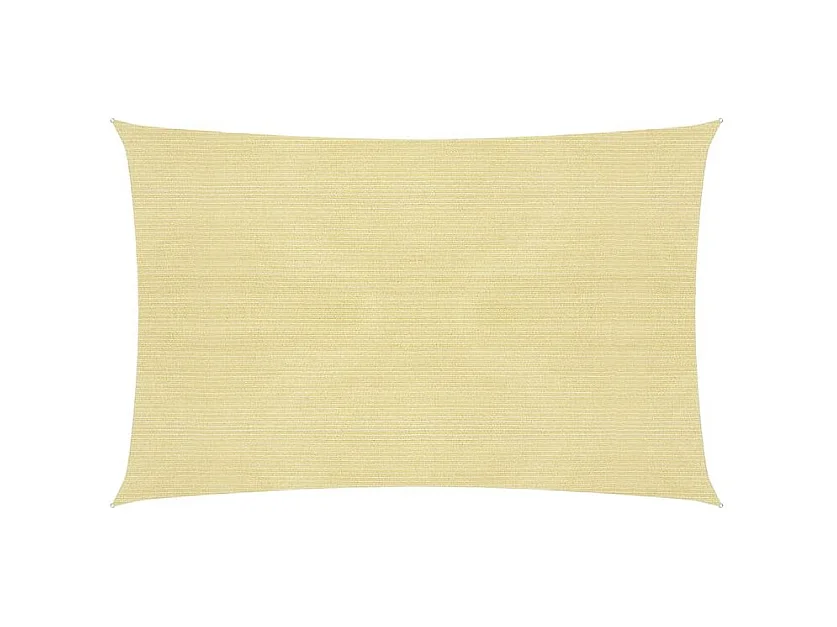 Voile d'ombrage 160 g-m² Beige 2,5x4 m PEHD