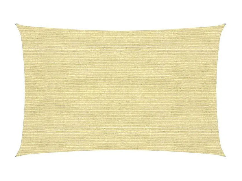 Voile d'ombrage 160 g-m² Beige 2,5x4 m PEHD