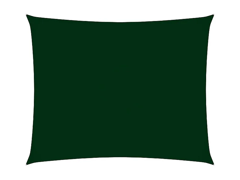 Voile de parasol Tissu Oxford rectangulaire 3x4,5 m Vert foncé