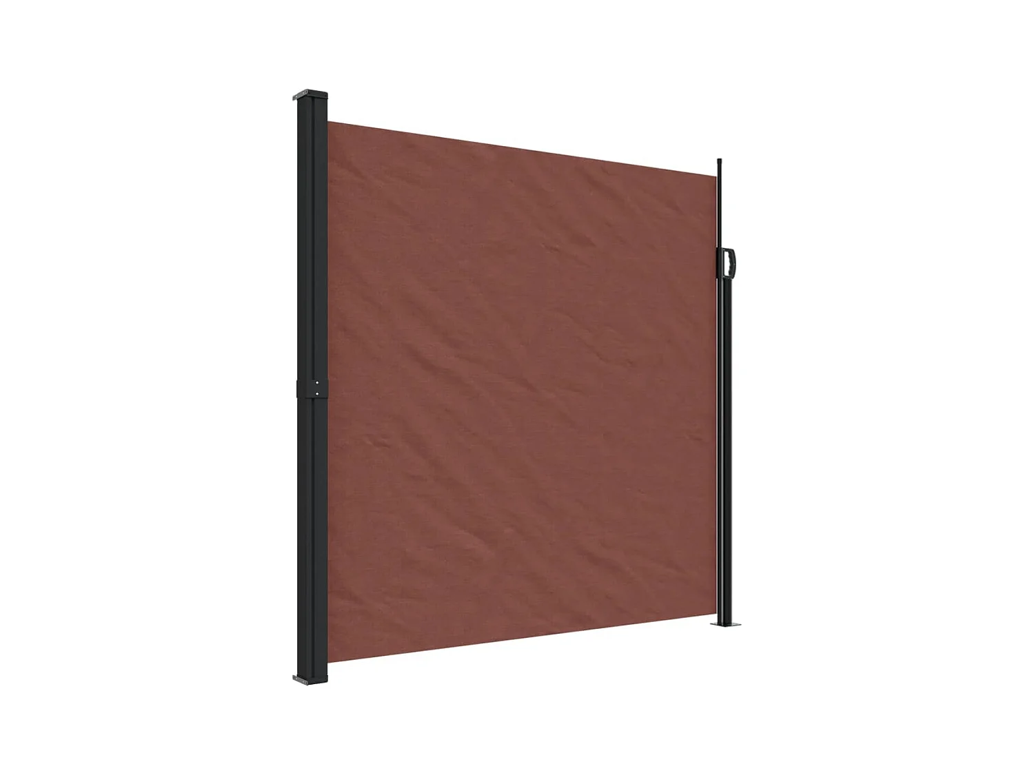Auvent latéral rétractable marron 200x300