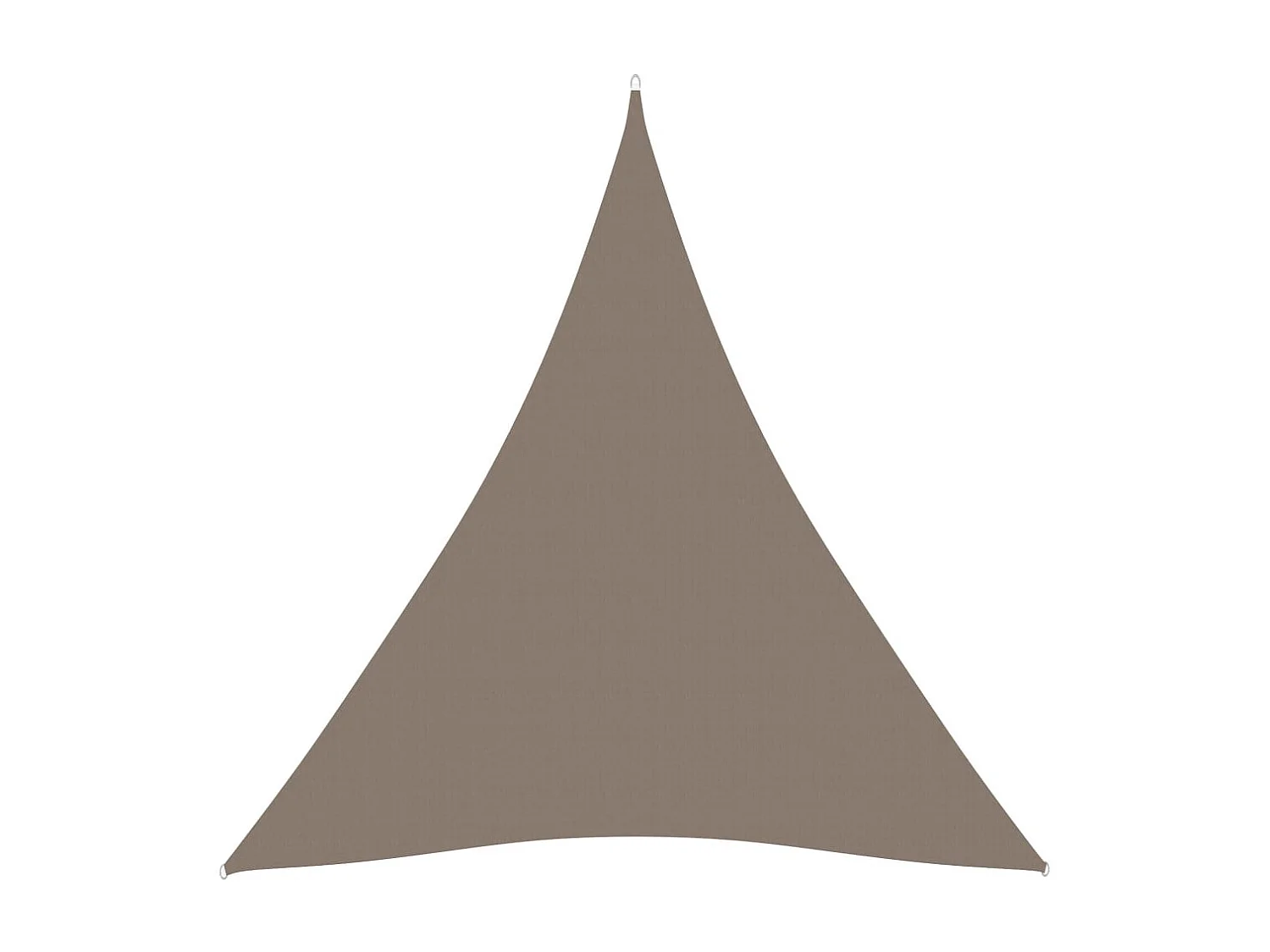 Voile de parasol Tissu Oxford triangulaire 4,5x4,5x4,5 m Taupe