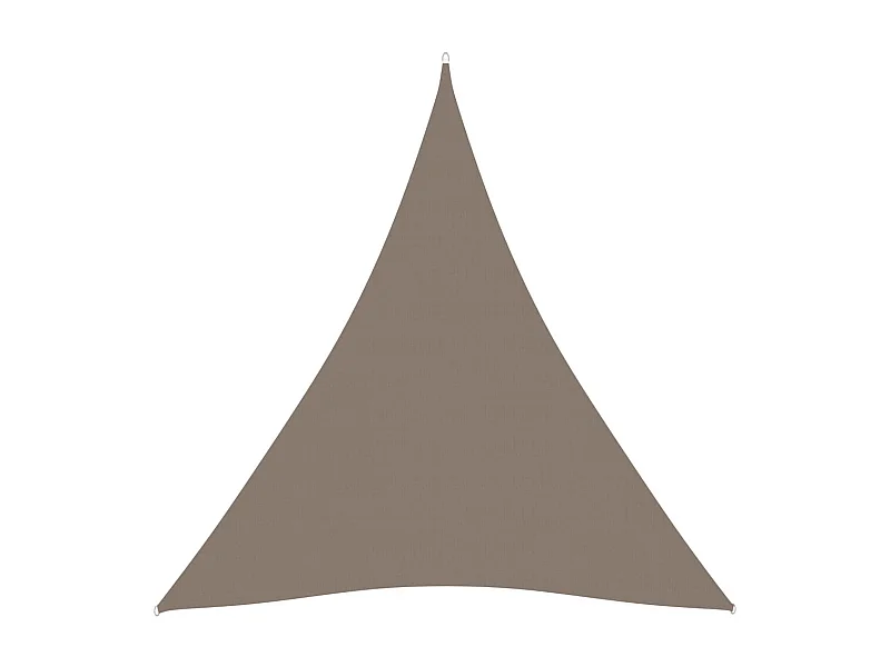Voile de parasol Tissu Oxford triangulaire 4,5x4,5x4,5 m Taupe