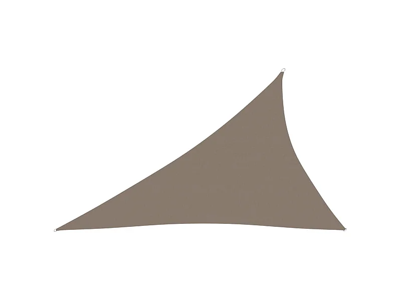 Voile de parasol Tissu Oxford triangulaire 3x4x5 m Taupe
