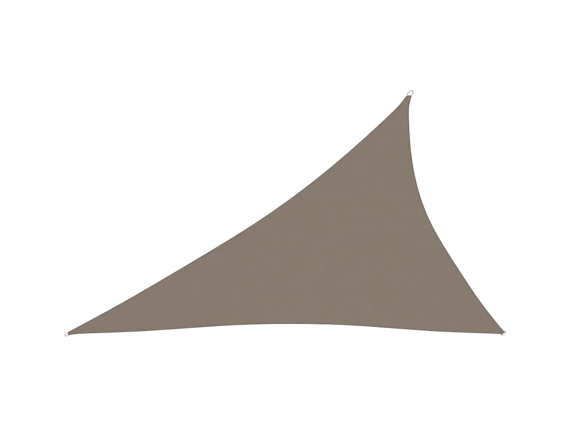 Voile de parasol Tissu Oxford triangulaire 3x4x5 m Taupe