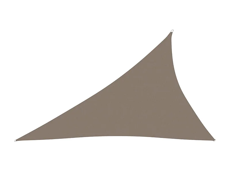 Voile de parasol Tissu Oxford triangulaire 3x4x5 m Taupe