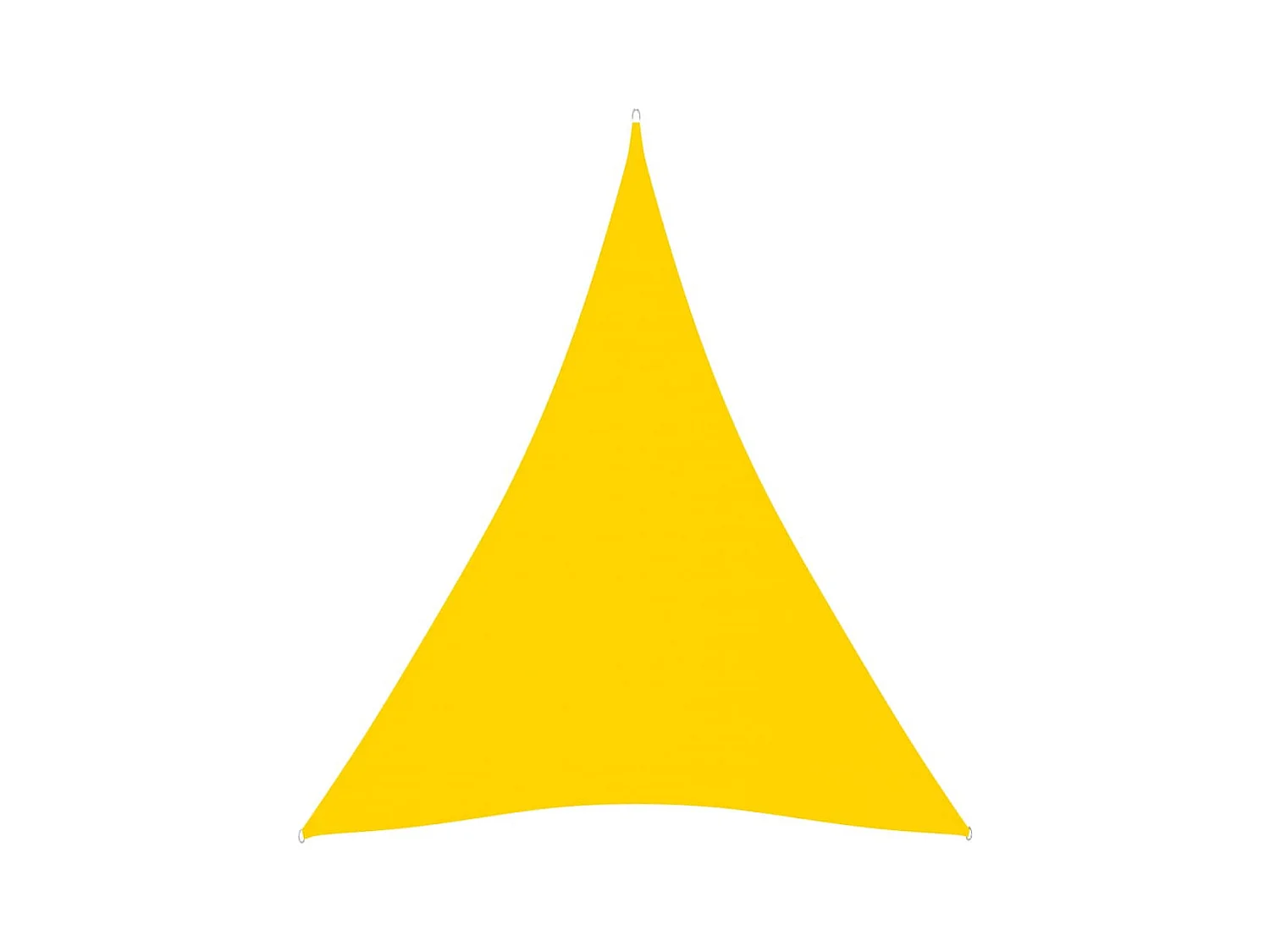 Voile de parasol Tissu Oxford triangulaire 4x5x5 m Jaune