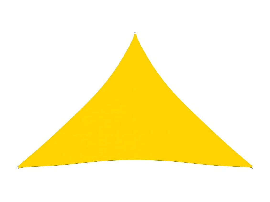 Voile de parasol Tissu Oxford triangulaire 4x5x5 m Jaune