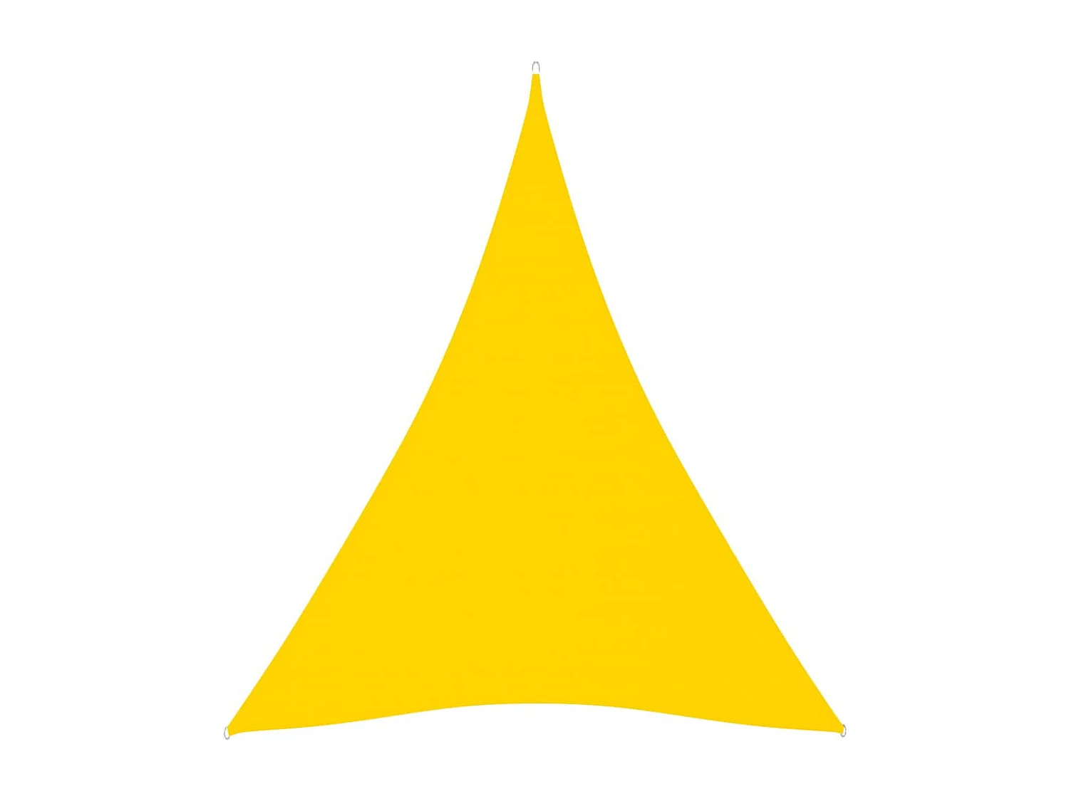 Voile de parasol Tissu Oxford triangulaire 4x5x5 m Jaune