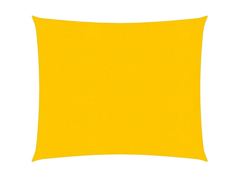 Voile d'ombrage 160 g-m² carré jaune 4x4 m PEHD