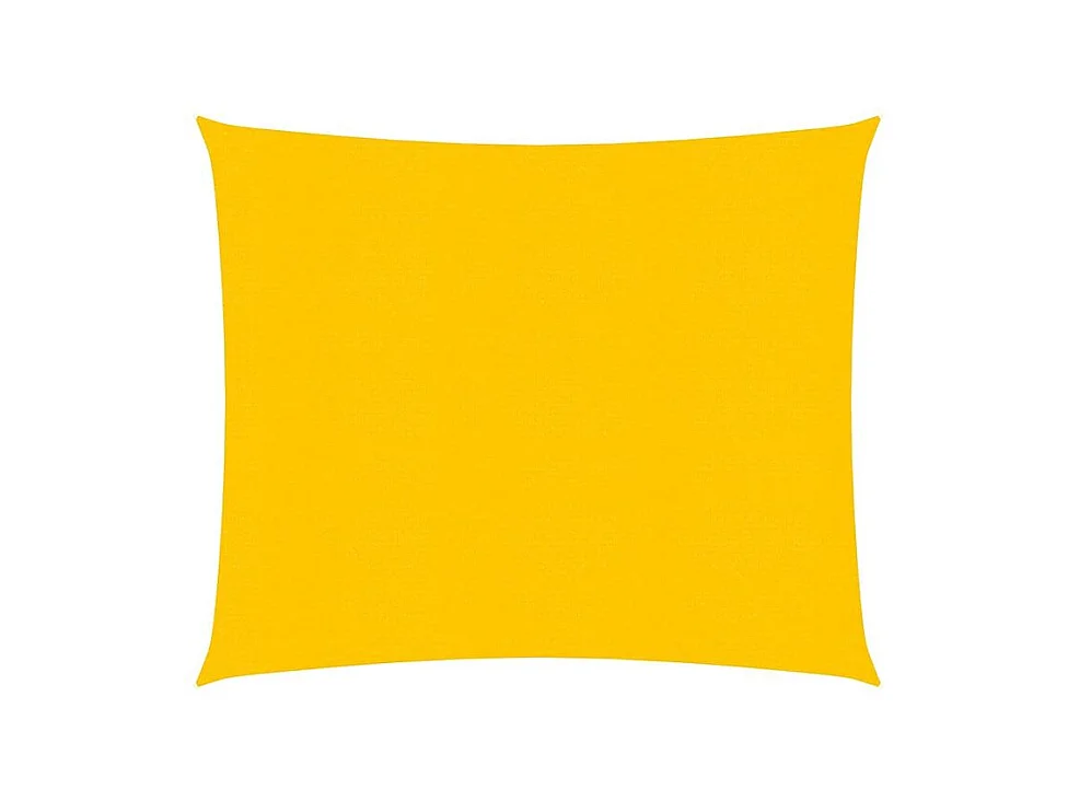 Voile d'ombrage 160 g-m² carré jaune 4x4 m PEHD