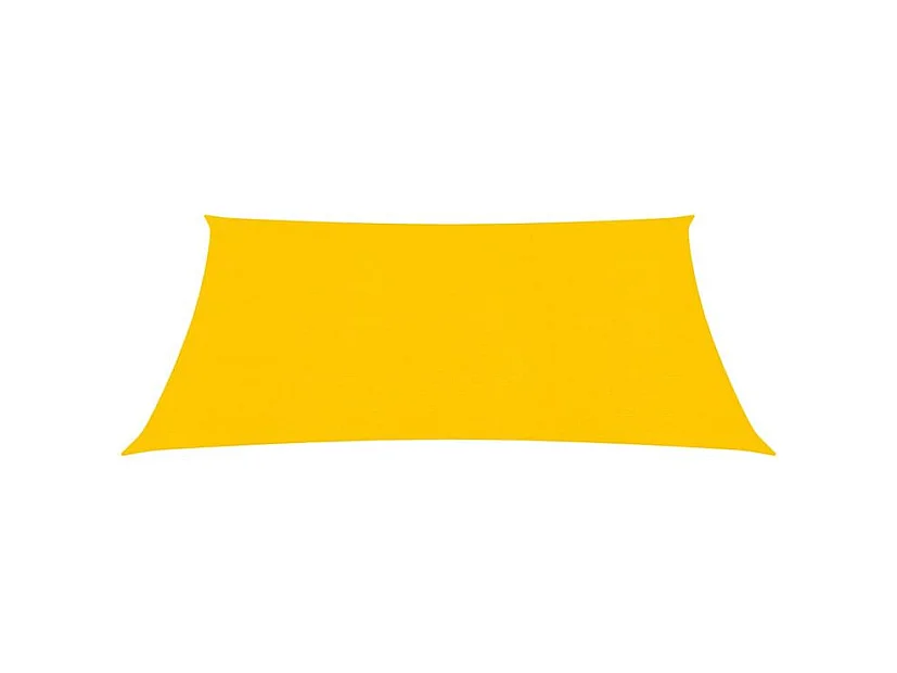 Voile d'ombrage 160 g-m² carré jaune 4x4 m PEHD