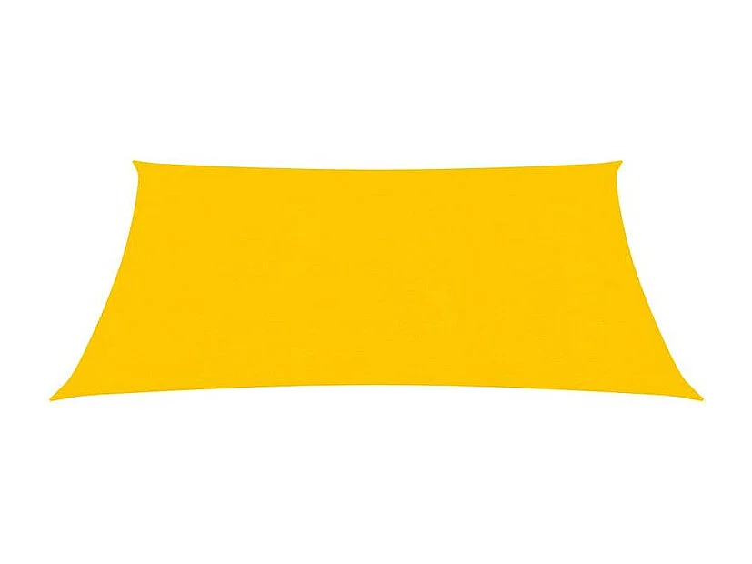 Voile d'ombrage 160 g-m² carré jaune 4x4 m PEHD
