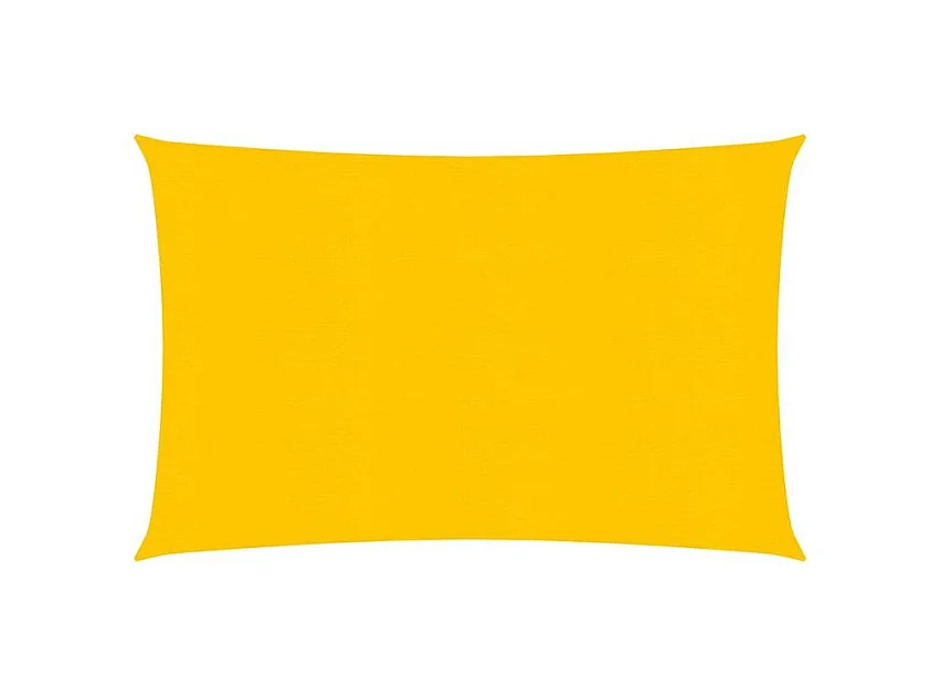 Voile d'ombrage 160 g-m² rectangulaire jaune 4x5 m PEHD