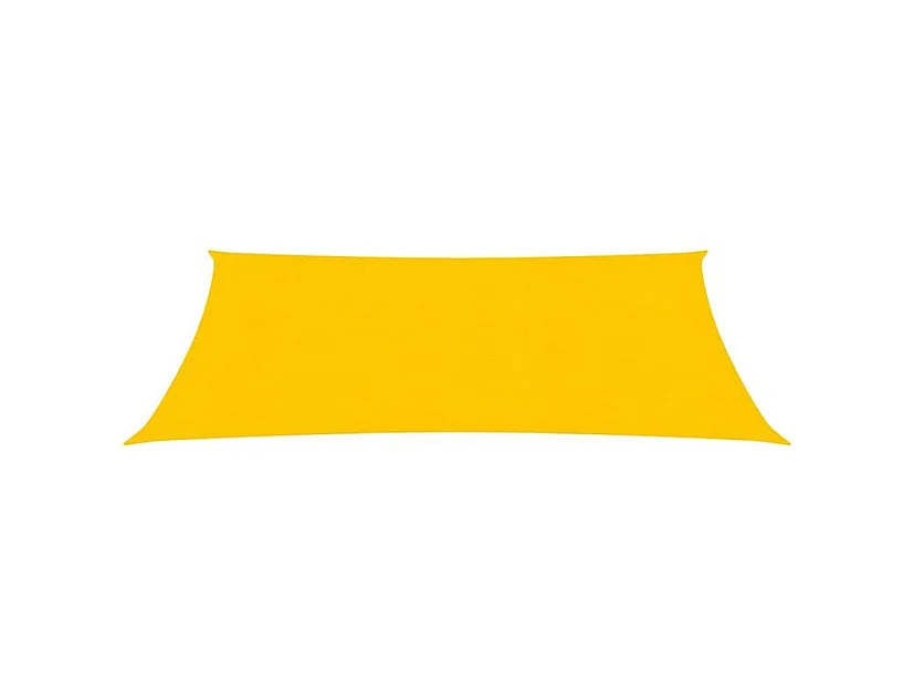 Voile d'ombrage 160 g-m² rectangulaire jaune 4x5 m PEHD