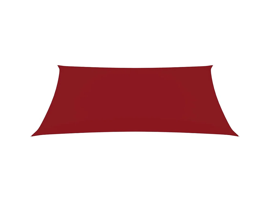 Voile de parasol Tissu Oxford rectangulaire 3x5 m Rouge