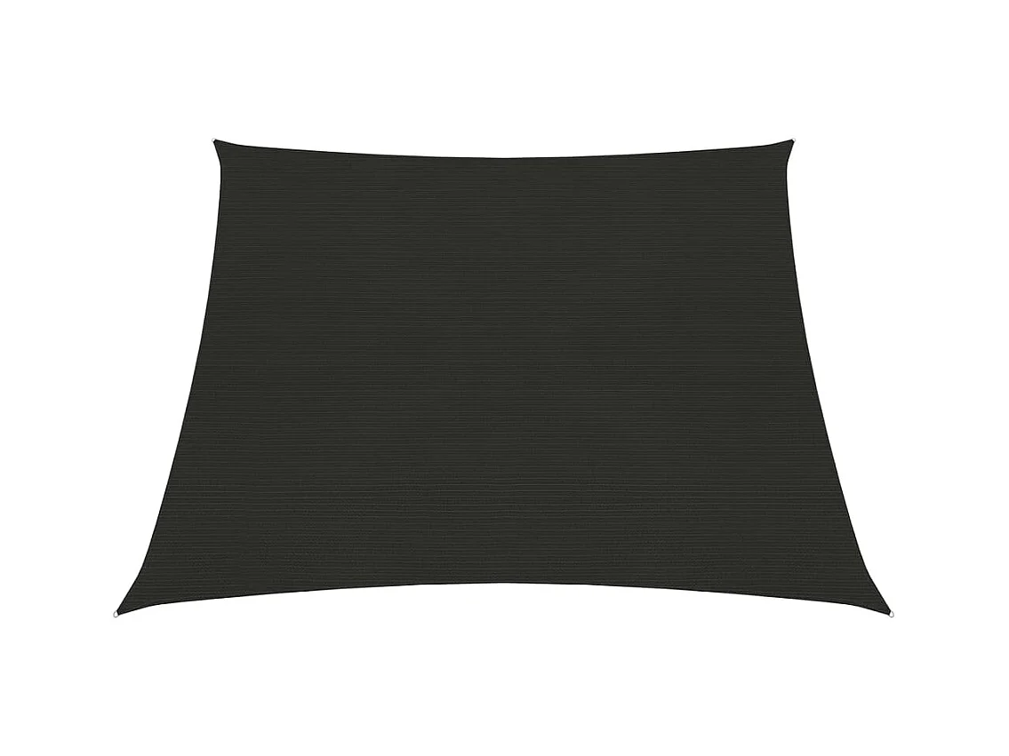 Voile d'ombrage 160 g-m² Noir 4-5x3 m PEHD