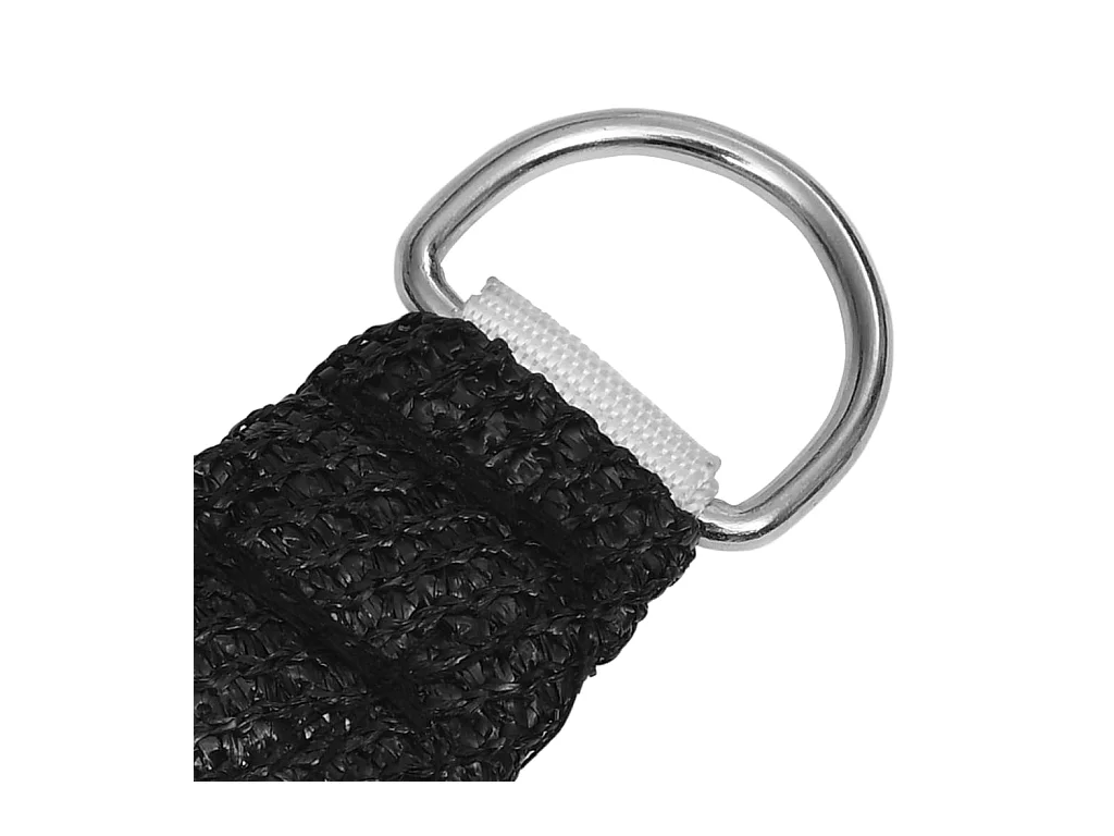 Voile d'ombrage 160 g-m² Noir 4-5x3 m PEHD