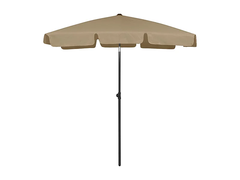 Parasol de plage Taupe 180x120