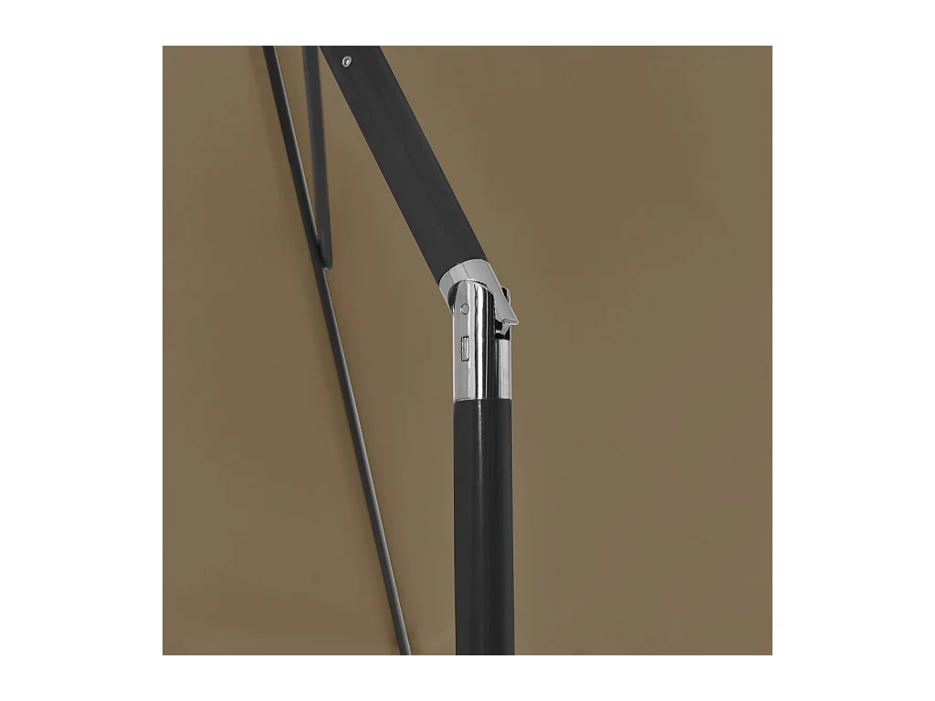 Parasol de plage Taupe 180x120